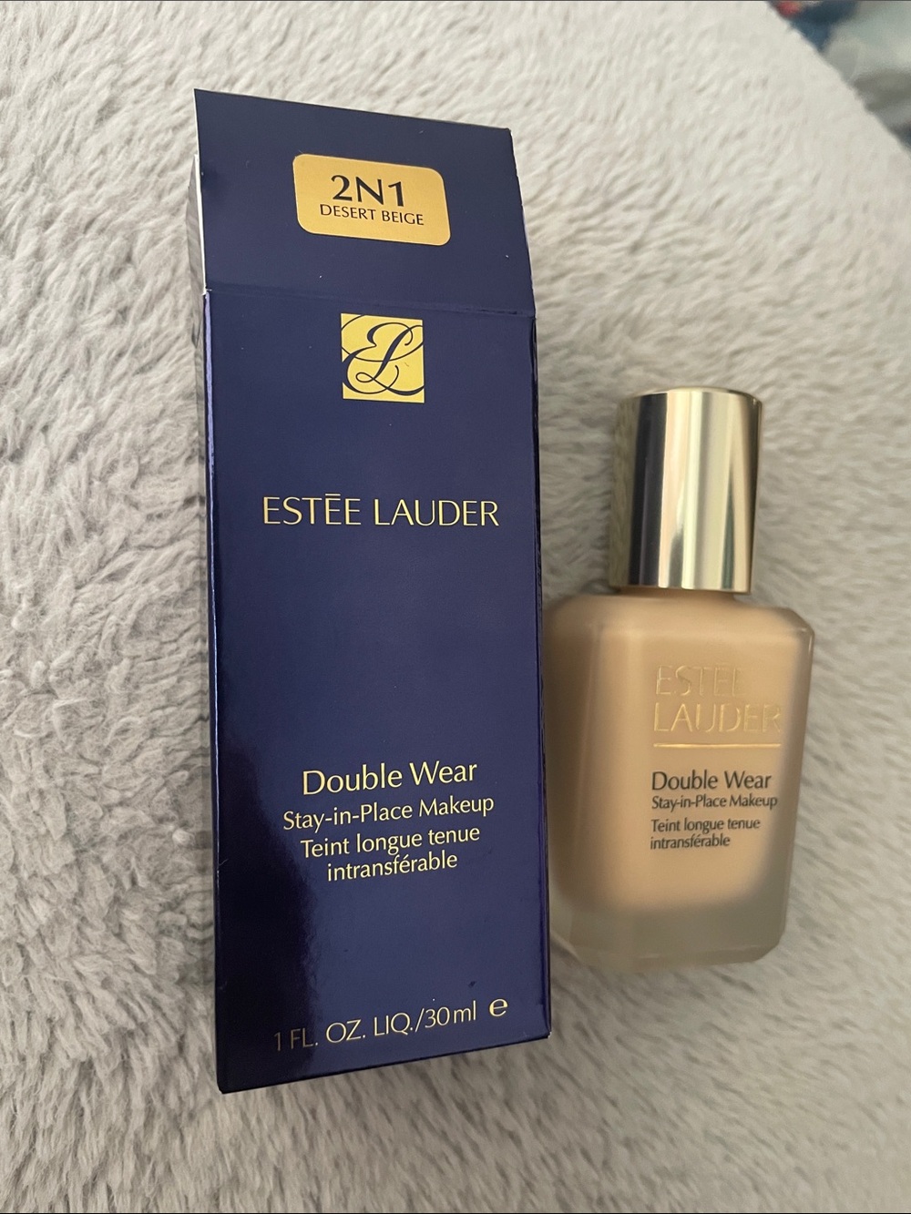 Estee Lauder Double Wear Foundation - Desert Beige 2N1, Gold Cap